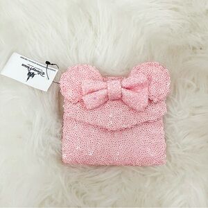 DISNEY Minnie Mouse Sequined Wallet by Loungefly – Pink BNWT